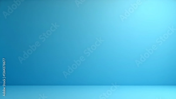 Fototapeta Abstract Blue Background for Product Showcases in Studio Room - Vector Illustration