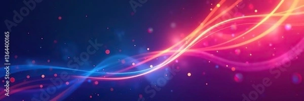 Obraz Dynamic abstract background with colorful gradient lines movements,  bewegung, verlauf