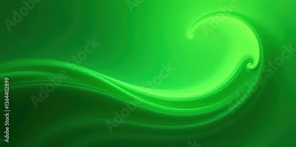 Obraz Dynamic green abstract background with swirling patterns and shades of light and dark green creating a mesmerizing and energetic design, green,  patterns