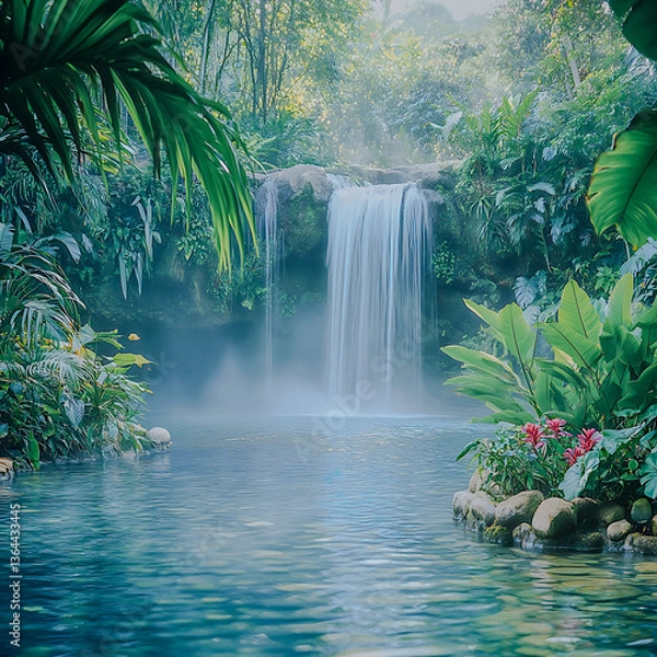 Obraz Rainforest Waterfall Oasis