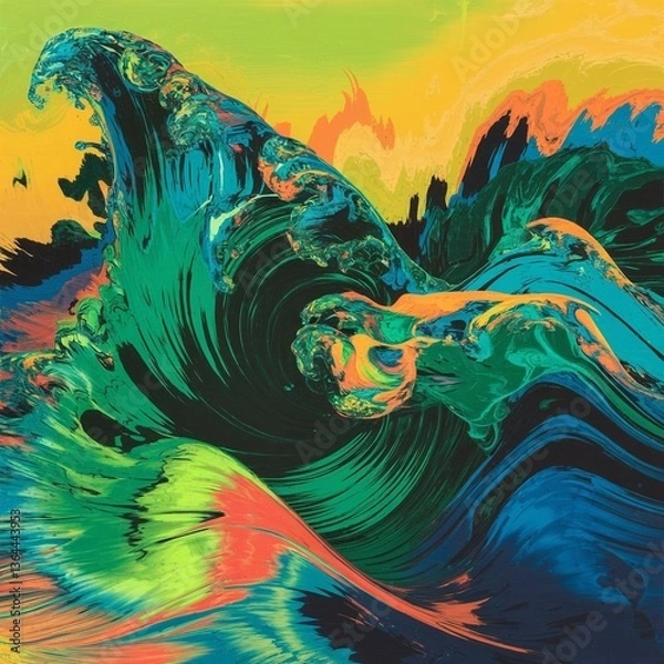 Obraz abstract fractal background