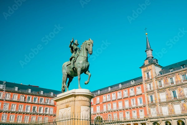Fototapeta 【スペイン】マドリードのマヨール広場