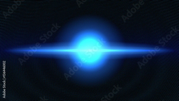 Fototapeta Vector infinite abstract space background. Futuristic style card
