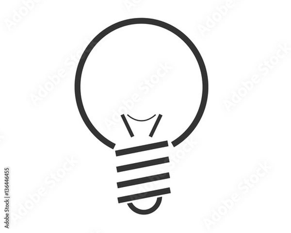 Fototapeta piktogram żarówki