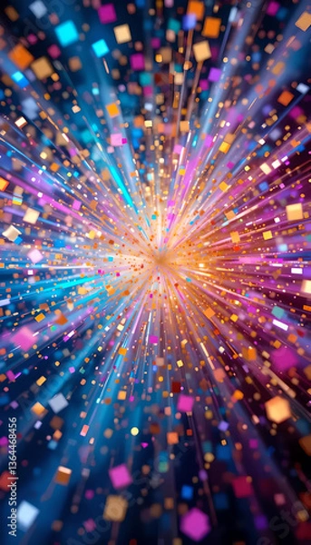 Obraz Wonder and Joy – Playful Light Explosion