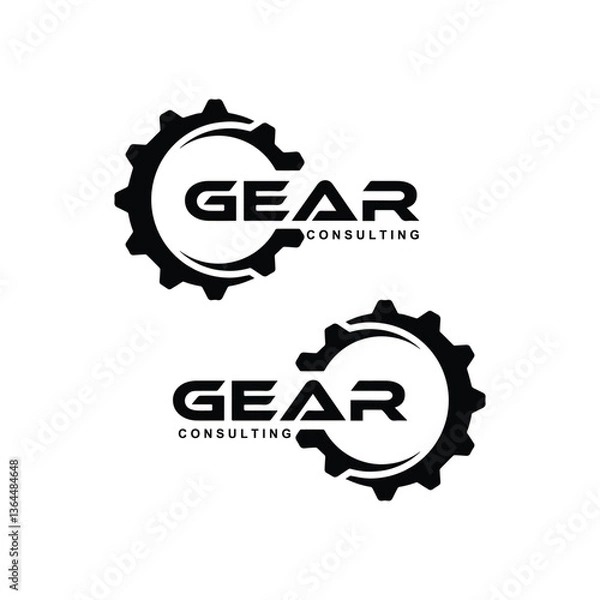 Fototapeta GEAR logo design template vector