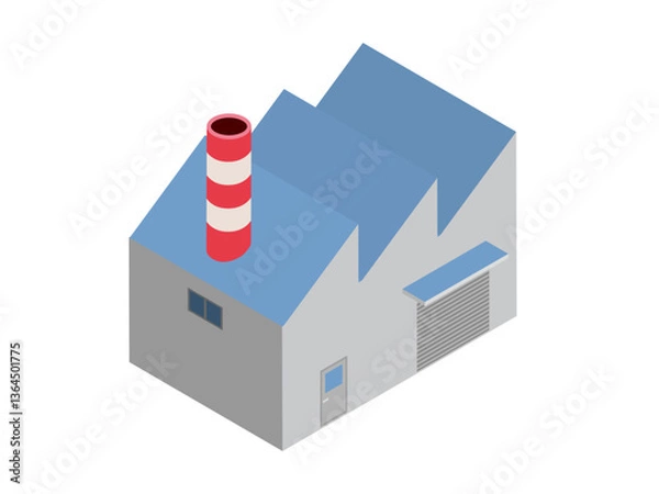 Obraz シンプルな工場