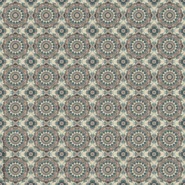 Fototapeta Mandala pattern for Textile Design
