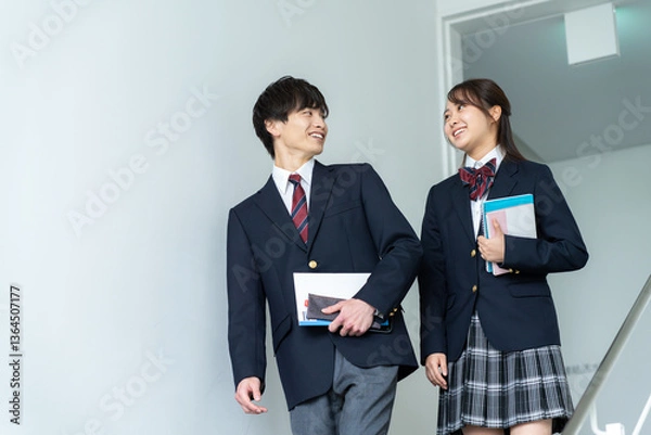 Fototapeta 高校生【撮影協力:スカパー東京メディアセンター】	