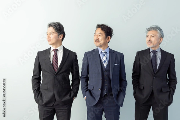 Fototapeta ミドルエイジ男性ビジネスパーソン
