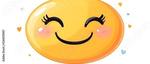 Obraz Happy Emoji Face. (1)