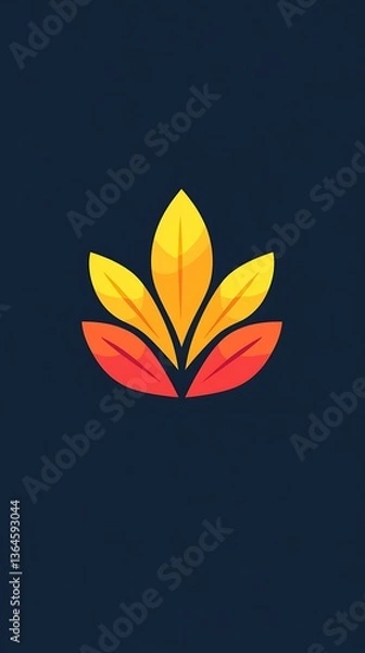 Fototapeta Abstract Leaf Logo Design.