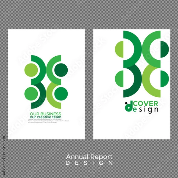 Fototapeta Annual report cover design
