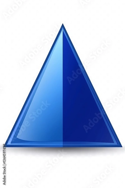Obraz Blue Pyramid Shape Graphic.
