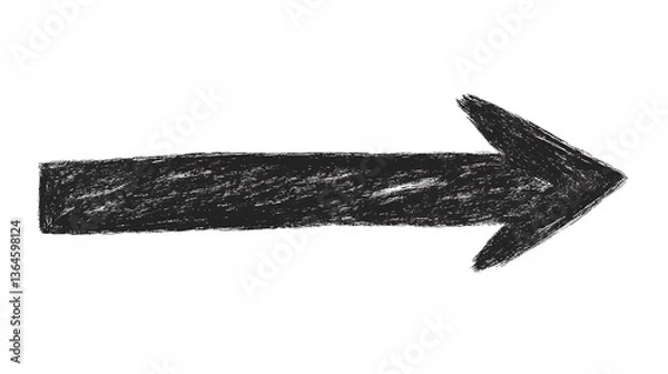 Obraz Hand Drawn Arrow Right. (1)