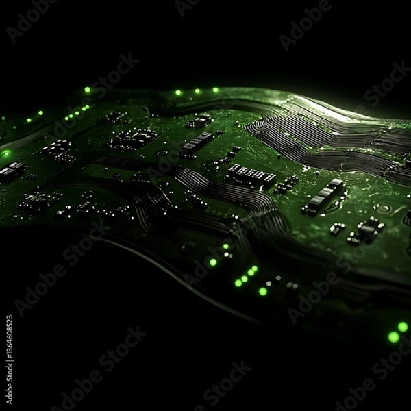 Fototapeta Circuit Board Technology. (1)