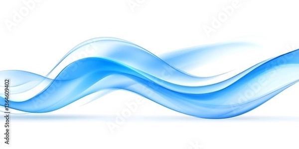 Fototapeta Abstract Blue Waves. (8)