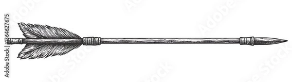 Obraz Hand Drawn Arrow.