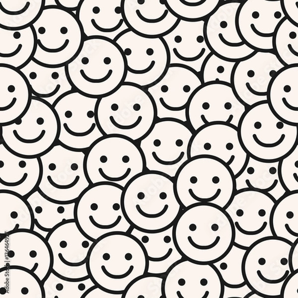 Obraz Smile Face Seamless Pattern