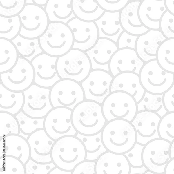 Fototapeta Smile Face Seamless Pattern
