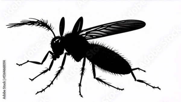 Obraz black silhouette of a spider