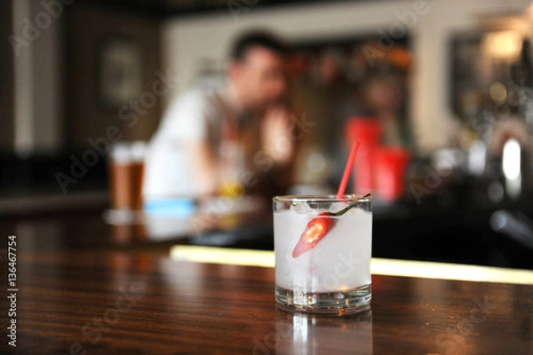 Obraz Jalapeno margarita on a bar