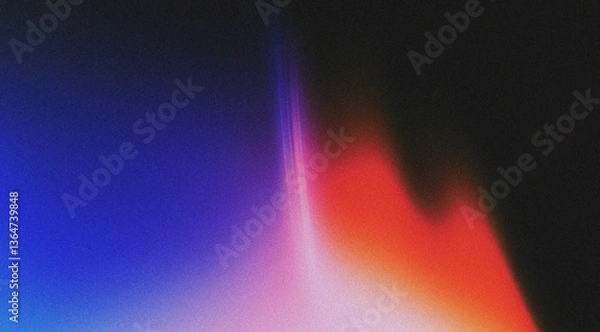 Obraz Abstract background with blurred wavy lines in blue color