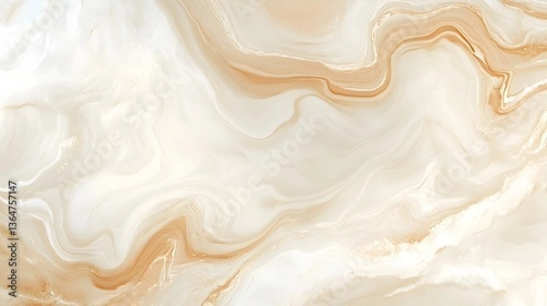 Fototapeta Elegant abstract design featuring soft creamy tones, smooth flowing patterns ideal for modern art concepts and backgrounds.