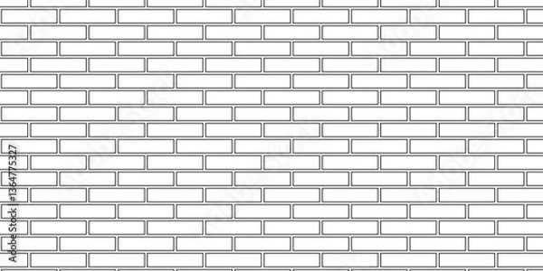 Fototapeta 	
Urban white, black brick cement rough row wallpaper background. Abstract vector empty stucco masonry pavement floor and wall limestone brickwork concrete texture.