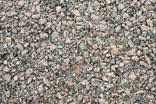 Fototapeta Crushed stones and grids background for presentation