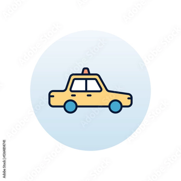 Fototapeta Taxi Vector icon
