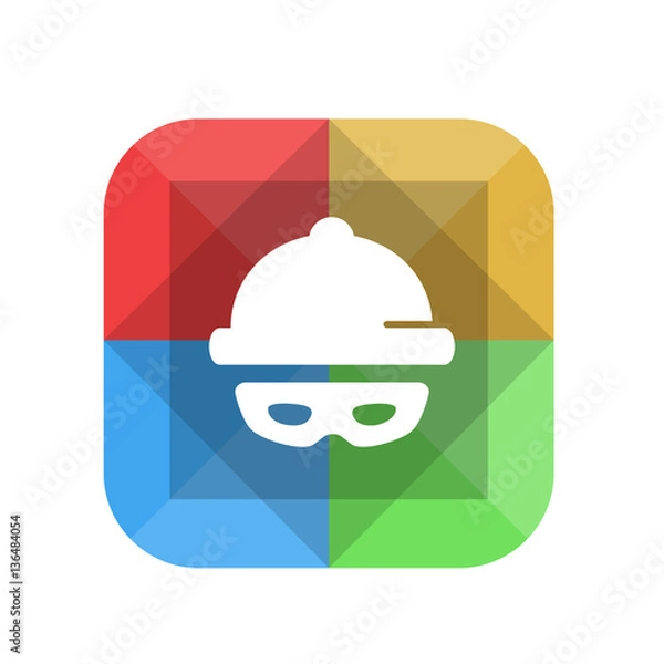 Obraz Origami App Button