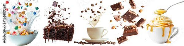 Obraz png set Sweet Indulgence – The Art of Chocolate & Pastry