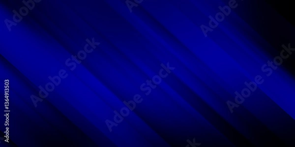 Fototapeta Abstract blue and black are light pattern with the gradient is the with floor wall metal texture soft tech diagonal background black dark clean modern