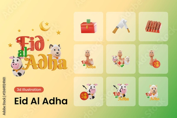 Obraz Eid Al Adha 3d Illustration