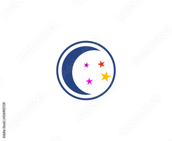 Fototapeta Moon logo