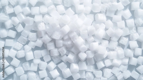 Obraz Plastic materials - Bio-Plastics (Eco-Friendly Alternatives) - Polylactic Acid (PLA): Derived from plants like corn and sugarcane, used in biodegradable packaging and disposable items. seamless textur