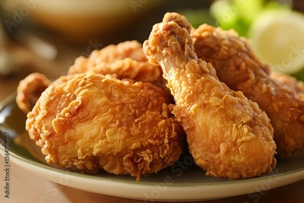 Obraz American fried chicken , Generative AI	
