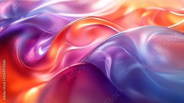 Fototapeta Abstract Colorful Swirling Forms