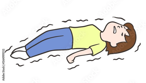 Obraz 強直性痙攣の女性