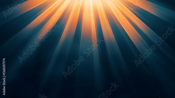 Fototapeta Golden Light Rays Burst Abstract Background