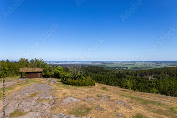 Obraz Aussicht Hjässatorget - Omberg in Schweden 5