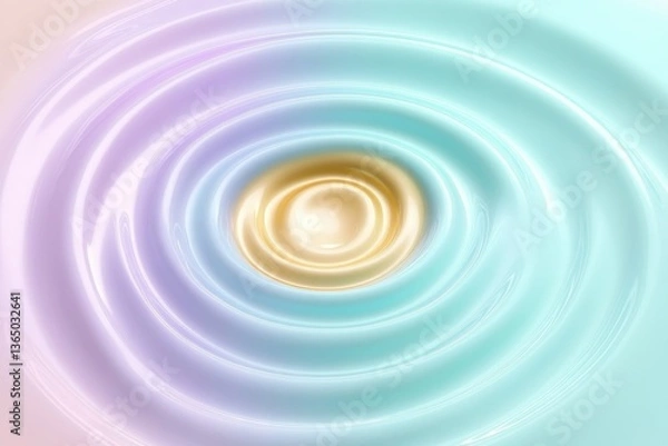 Obraz Swirling patterns create soothing atmosphere with soft pastel hu
