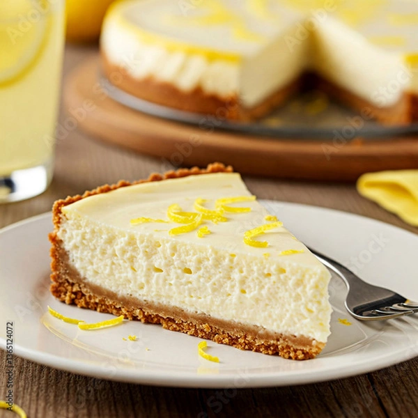 Fototapeta lemon cheesecake