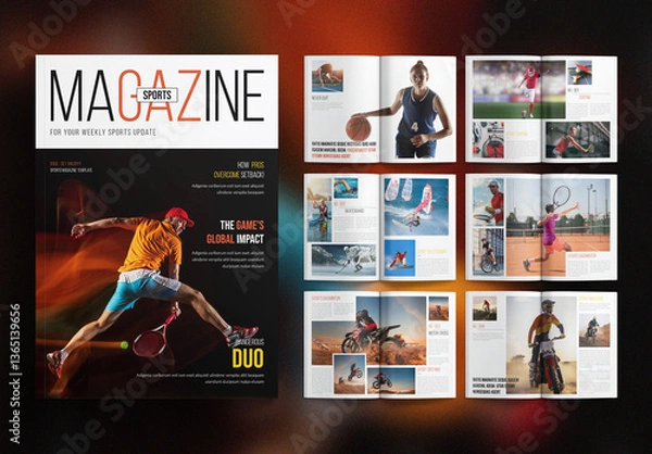 Obraz Sport Magazine Template