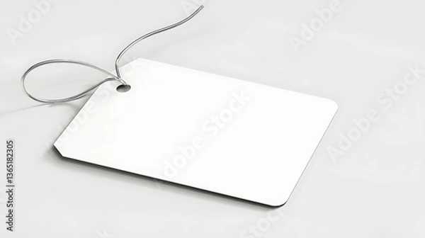 Fototapeta Blank price tag, ready for custom design