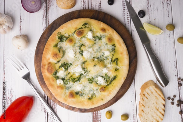 Obraz  flatbread, pie, pizza