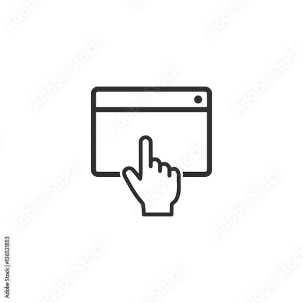Fototapeta Browser - vector icon.