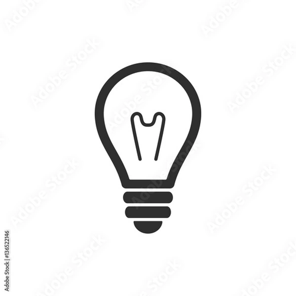 Fototapeta Lamp - vector icon.