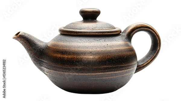 Obraz Classic clay teapot with elegant design.